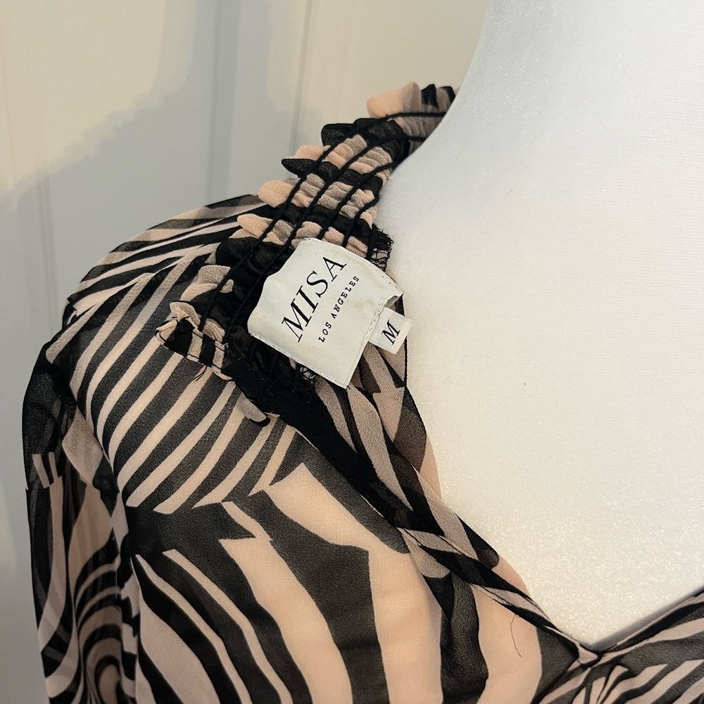 MISA sheer patterned blouse - Picture 4 of 4